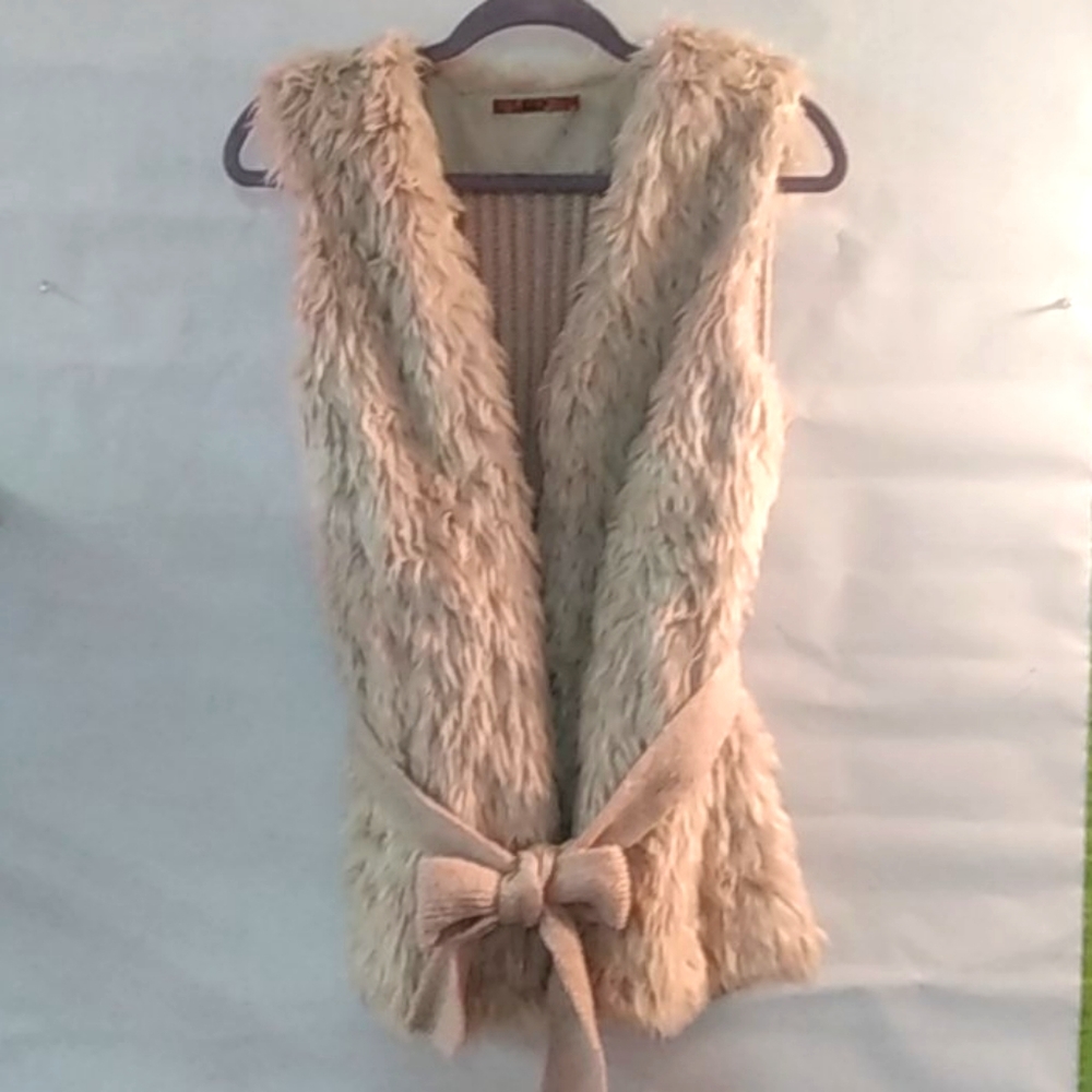 Belldini Shaggy Faux Fur Vest